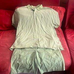 IZOD SHORT SET 1x shirt - 38waist